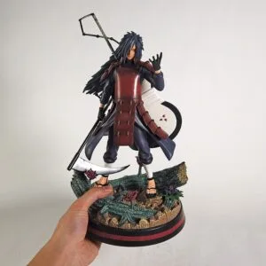 31cm Madara Uchiha Action Figure with Uchiwa Naruto Shippuden Anime Figurine Uchiha Madara Statue Toy